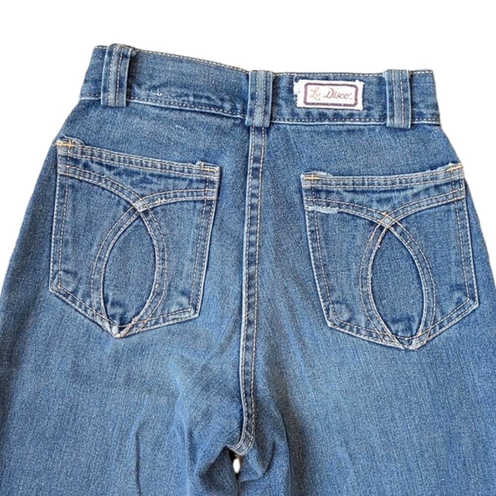 Vintage Jeans High Rise Straight Leg 70s Cotton XS Great Condition
